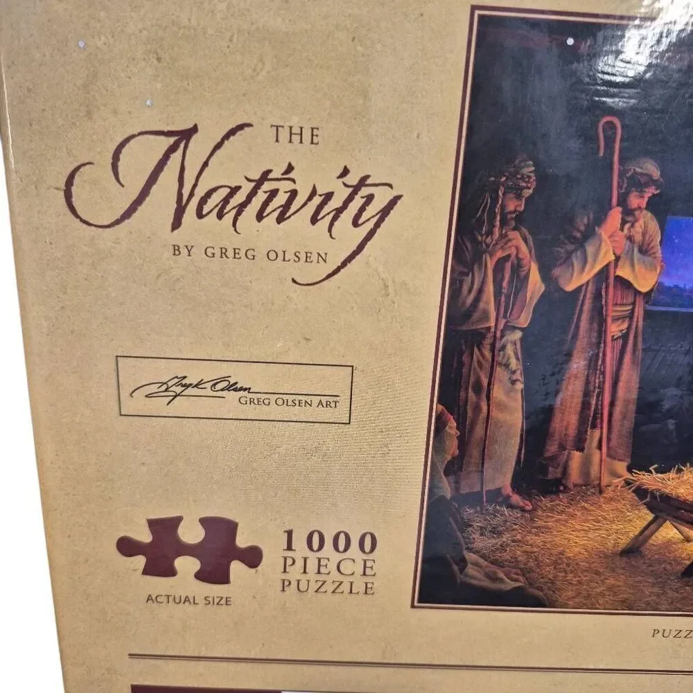 Galison The Nativity by Greg Olsen 1000 pc Jigsaw Puzzle NEW